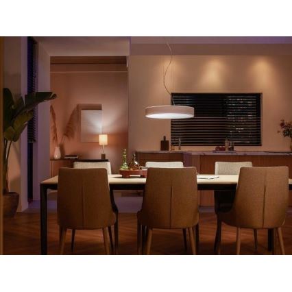 Philips - LED Stmívatelný lustr na lanku Hue LED/33,5W/230V 2200-6500K bílá + dálkové ovládání