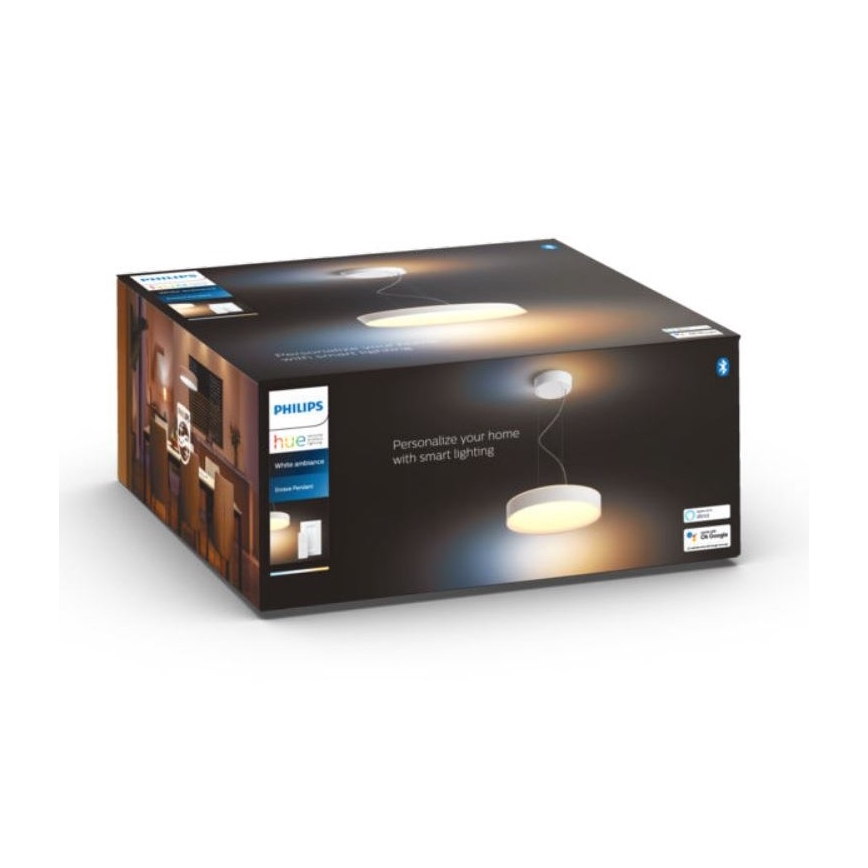 Philips - LED Stmívatelný lustr na lanku Hue LED/33,5W/230V 2200-6500K bílá + dálkové ovládání