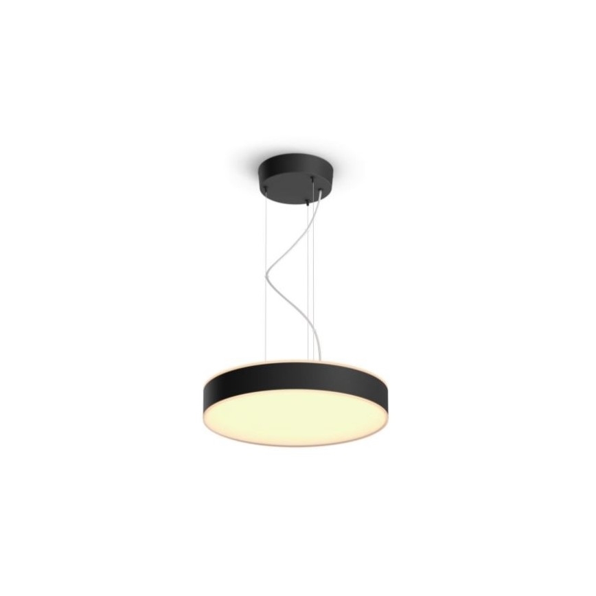 Philips - LED Stmívatelný lustr na lanku Hue LED/33,5W/230V 2200-6500K černá + dálkové ovládání