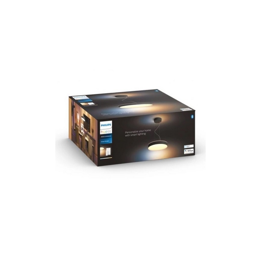 Philips - LED Stmívatelný lustr na lanku Hue LED/33,5W/230V 2200-6500K černá + dálkové ovládání