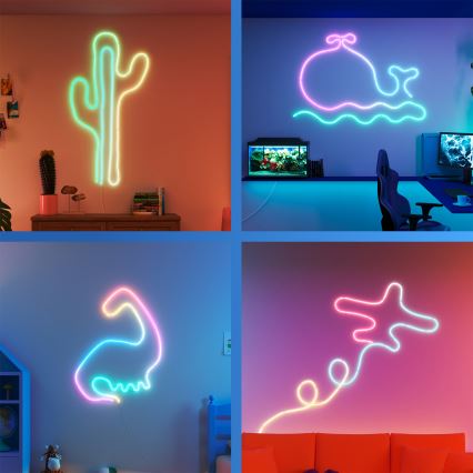 Philips - LED RGBIC Stmívatelný pásek SMART NEON FLEX 10m LED/45W/230V 2700-6500K Wi-Fi