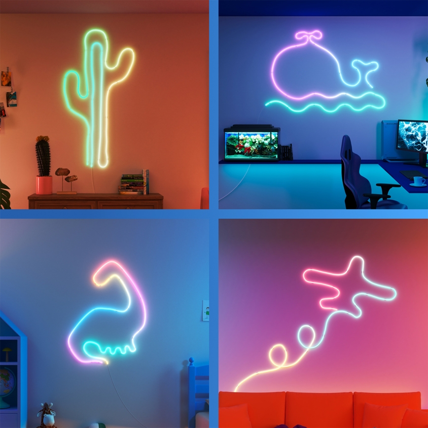 Philips - LED RGBIC Stmívatelný pásek SMART NEON FLEX 10m LED/45W/230V 2700-6500K Wi-Fi