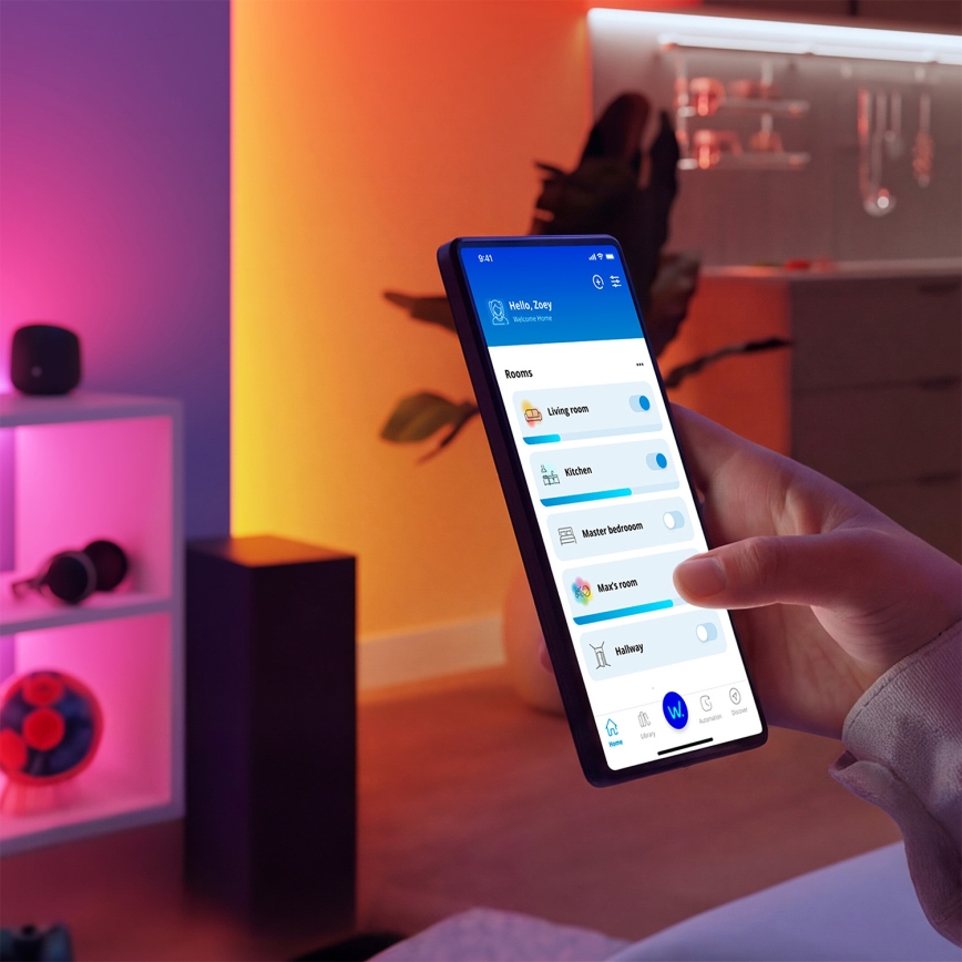 Philips - LED RGBIC Stmívatelný pásek SMART NEON FLEX 10m LED/45W/230V 2700-6500K Wi-Fi