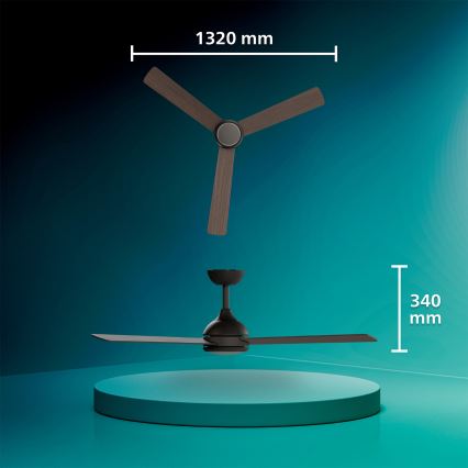 Philips - LED Stmívatelný stropní ventilátor CIVX LED/24W/230V + dálkové ovládání