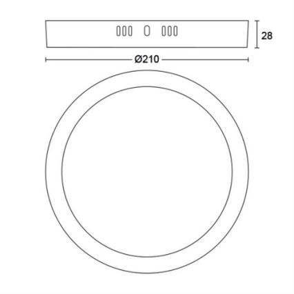 Philips - LED Stropní svítidlo LED/12W/230V 2700K bílá