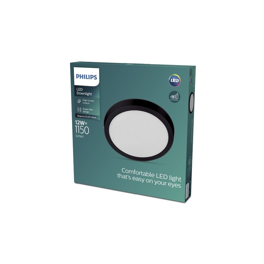 Philips - LED Stropní svítidlo LED/12W/230V 2700K černá