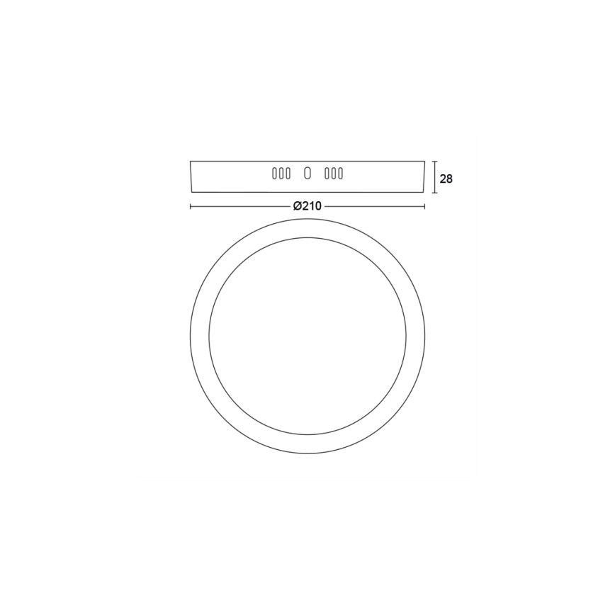 Philips - LED Stropní svítidlo LED/12W/230V 2700K černá