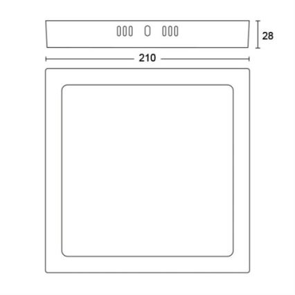 Philips - LED Stropní svítidlo LED/12W/230V 4000K bílá