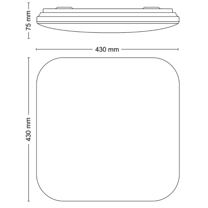 Philips - LED Stropní svítidlo LED/24W/230V 2700K