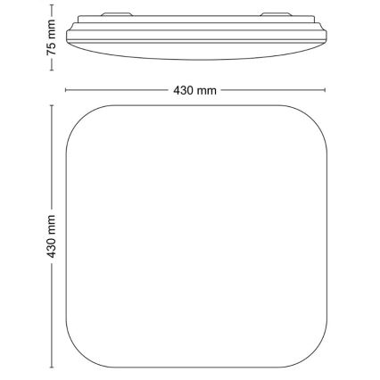 Philips - LED Stropní svítidlo LED/24W/230V 4000K