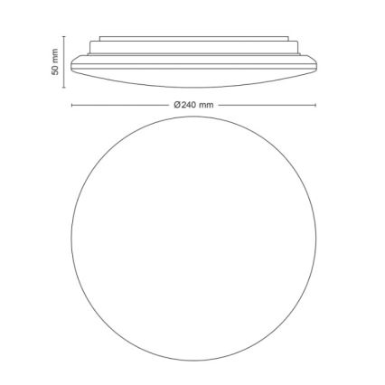 Philips - LED Stropní svítidlo MOIRE LED/10W/230V 2700K pr. 24 cm