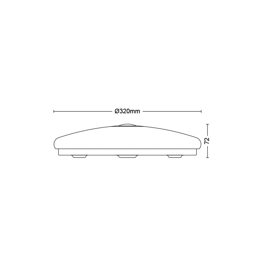 Philips - LED Stropní svítidlo se senzorem LED/16W/230V 4000K