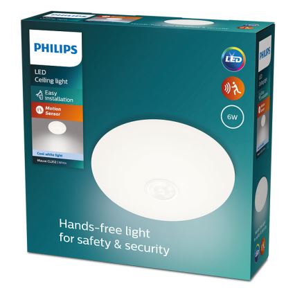 Philips - LED Stropní svítidlo se senzorem MAUVE LED/6W/230V 4000K