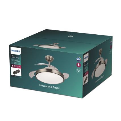 Philips - LED Stropní ventilátor LED/35W/230V 5500/4000/2700K + dálkové ovládání