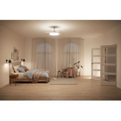 Philips - LED Stropní ventilátor LED/35W/230V 5500/4000/2700K bílá + dálkové ovládání