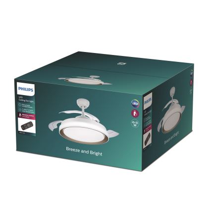 Philips - LED Stropní ventilátor LED/35W/230V 5500/4000/2700K + dálkové ovládání