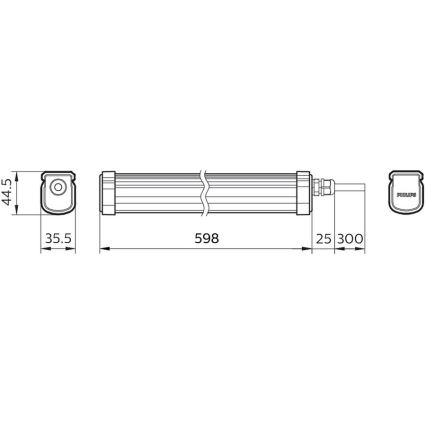 Philips - LED Technické svítidlo PROJECTLINE LED/17W/230V IP65