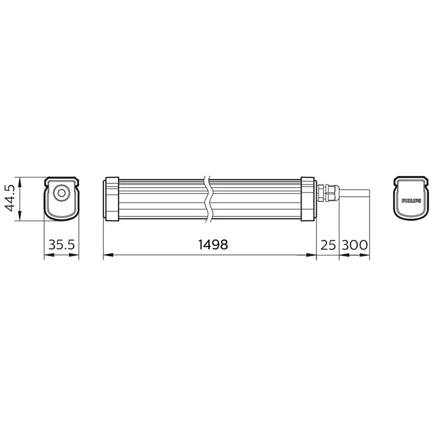 Philips - LED Technické svítidlo PROJECTLINE LED/54W/230V IP65