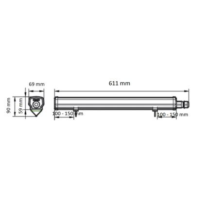 Philips - LED Technické zářivkové svítidlo LEDINAIRE LED/15W/230V 60 cm IP66