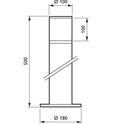 Philips - LED Venkovní lampa BOLLARD LED/8W/230V IP65