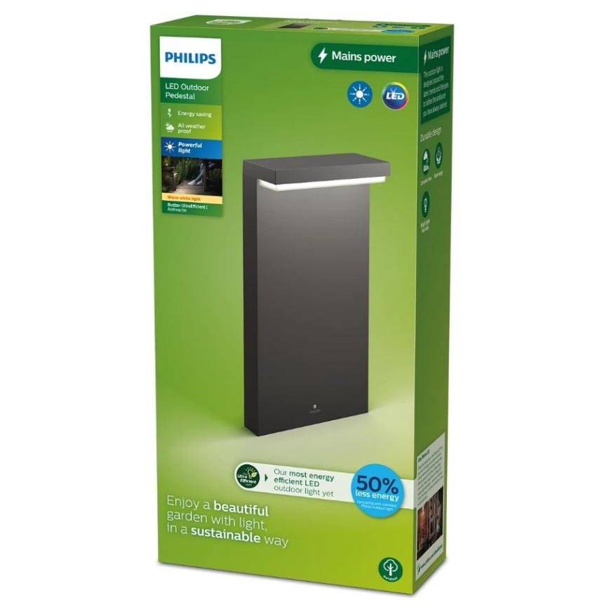 Philips - LED Venkovní lampa BUSTAN LED/3,8W/230V 2700K 40 cm IP44