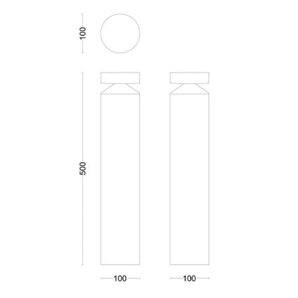 Philips - LED Venkovní lampa LAVEN LED/6W/230V 2700K IP44