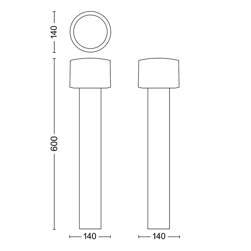 Philips - LED Venkovní lampa OTIS LED/4,3W/230V 2700K IP44