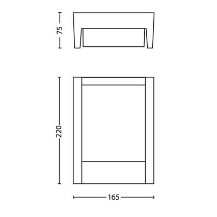 Philips - LED Venkovní nástěnné svítidlo LED/3,8W/230V IP44