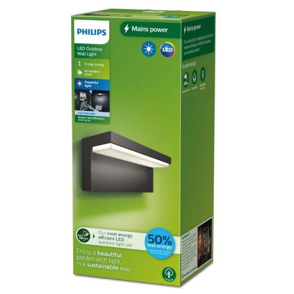 Philips - LED Venkovní nástěnné svítidlo BUSTAN LED/3,8W/230V 4000K IP44