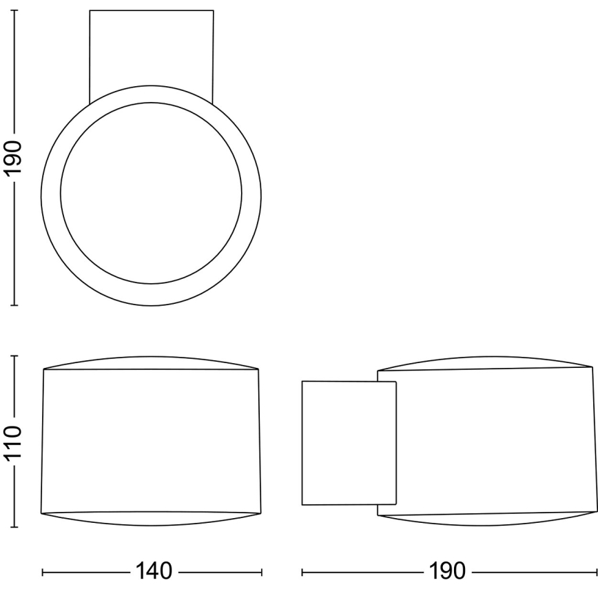 Philips - LED Venkovní nástěnné svítidlo OTIS LED/4,3W/230V 2700K IP44