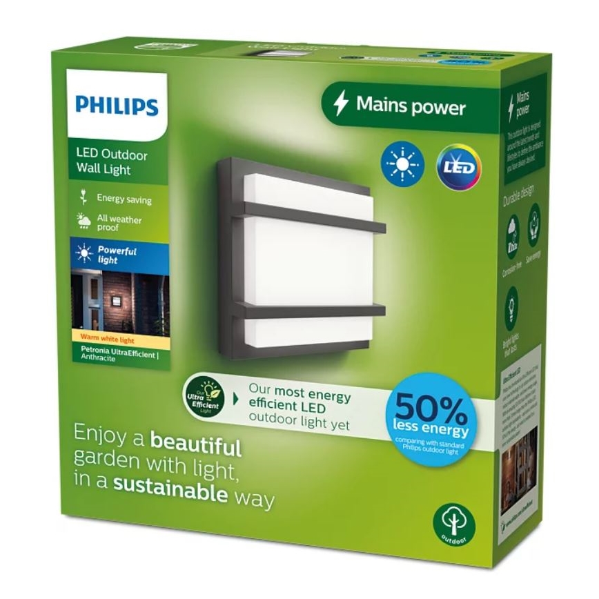 Philips - LED Venkovní nástěnné svítidlo PETRONIA LED/3,8W/230V IP44