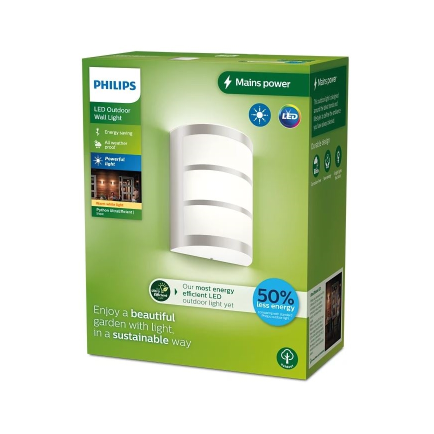 Philips - LED Venkovní nástěnné svítidlo PYTHON LED/3,8W/230V IP44