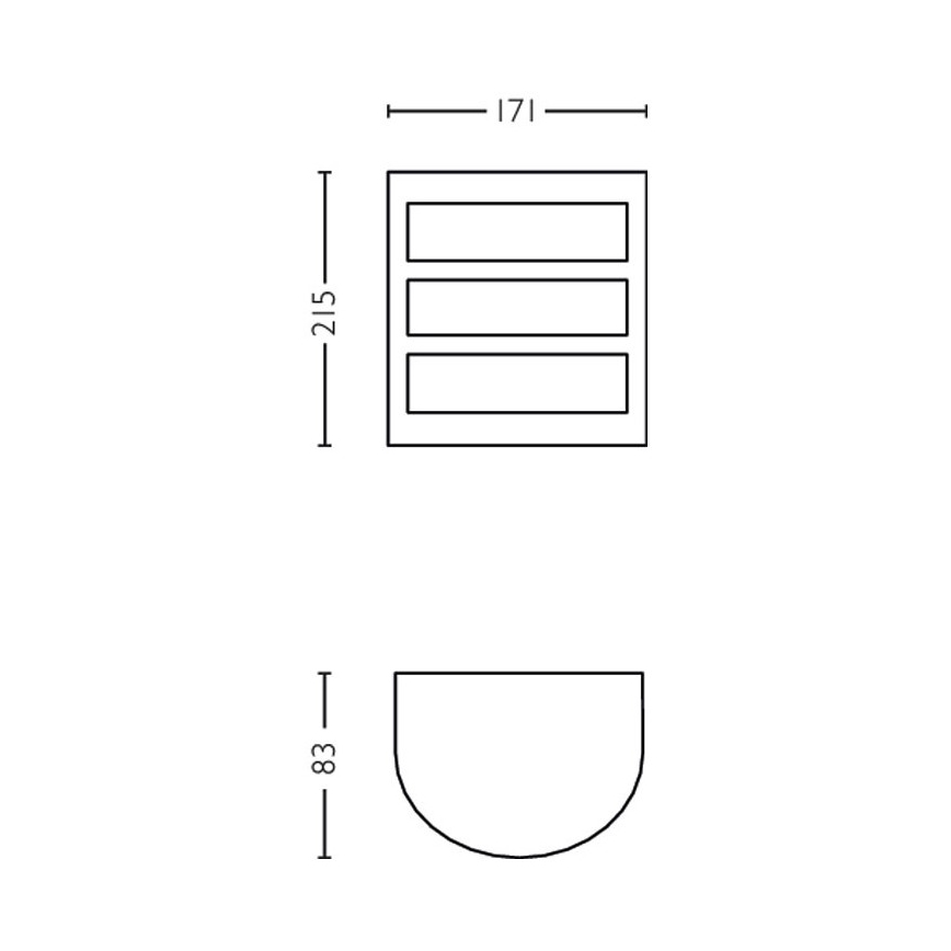 Philips - LED Venkovní nástěnné svítidlo LED/6W/230V 4000K IP44