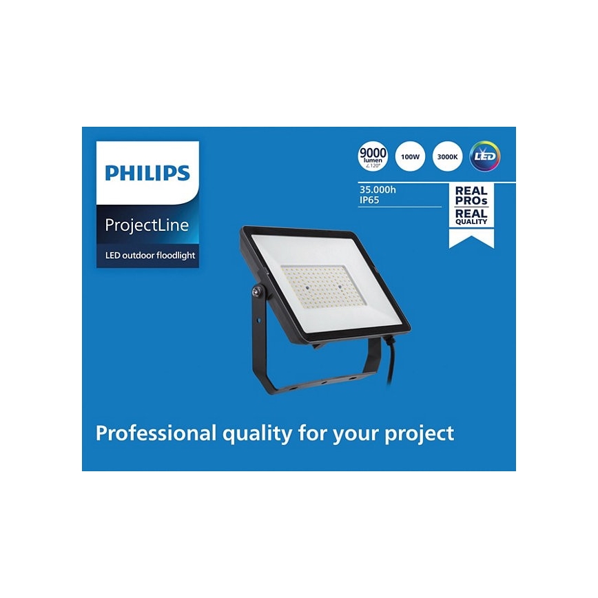 Philips - LED Venkovní reflektor PROJECTLINE LED/100W/230V IP65 3000K