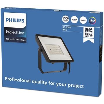 Philips - LED Venkovní reflektor PROJECTLINE LED/100W/230V IP65 4000K