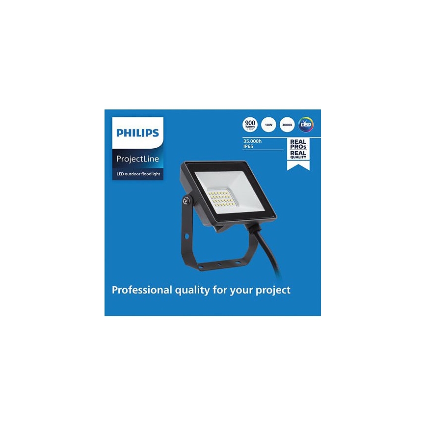 Philips - LED Venkovní reflektor PROJECTLINE LED/10W/230V IP65 3000K