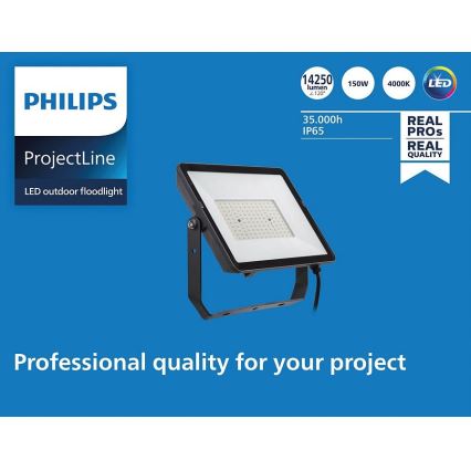 Philips - LED Venkovní reflektor PROJECTLINE LED/150W/230V IP65 4000K