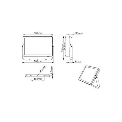 Philips - LED Venkovní reflektor PROJECTLINE LED/150W/230V IP65 4000K