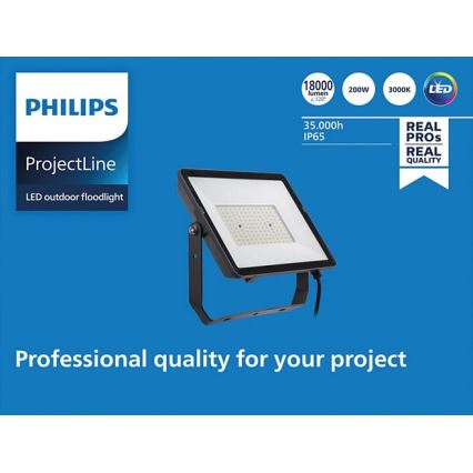 Philips - LED Venkovní reflektor PROJECTLINE LED/200W/230V IP65 3000K