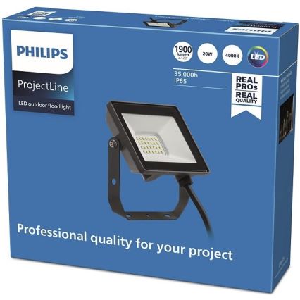 Philips - LED Venkovní reflektor PROJECTLINE LED/20W/230V IP65 4000K