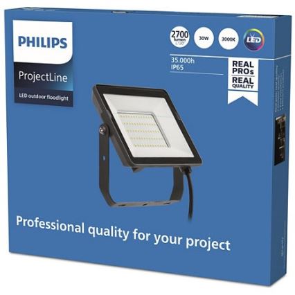 Philips - LED Venkovní reflektor PROJECTLINE LED/30W/230V IP65 3000K