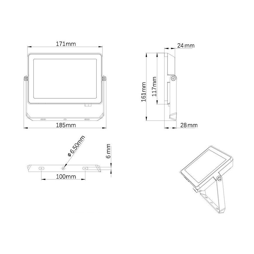 Philips - LED Venkovní reflektor PROJECTLINE LED/30W/230V IP65 3000K