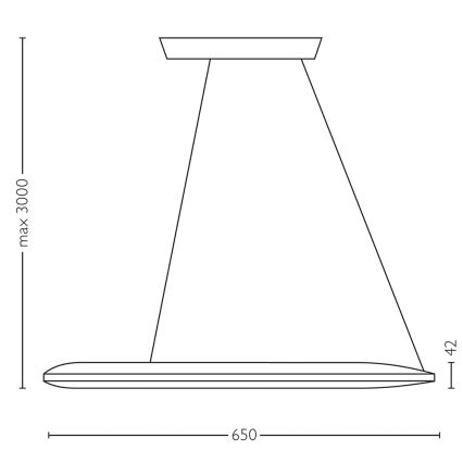 Philips Lirio 40755/93/LI - LED Závěsné svítidlo ECLIPTIC LED/40W/230V