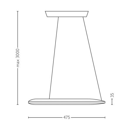 Philips Lirio 40756/93/LI - LED Závěsné svítidlo ECLIPTIC LED/30W/230V