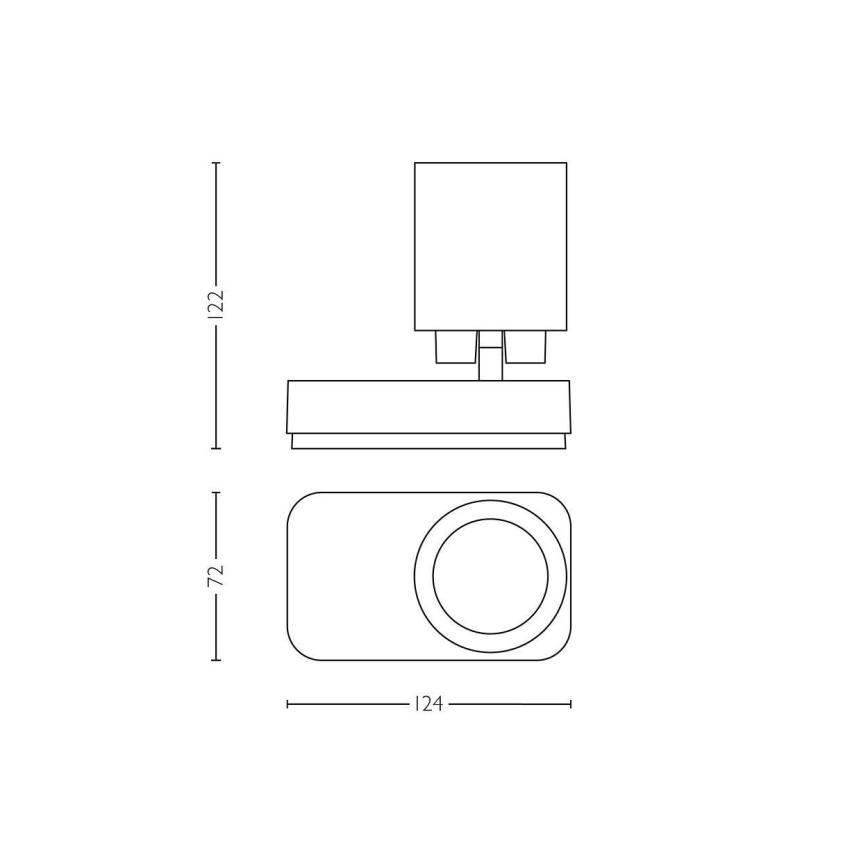 Philips Lirio 57990/48/96 - Bodové svítidlo DOLIUM 1xGU10/35W/230V