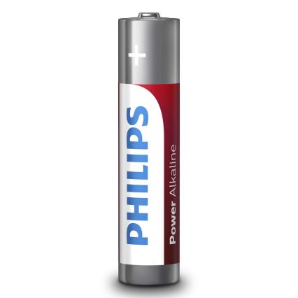 Philips LR03P12W/10 - 12 ks Alkalická baterie AAA POWER ALKALINE 1,5V 1150mAh