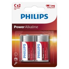 Philips LR14P2B/10 - 2 ks Alkalická baterie C POWER ALKALINE 1,5V