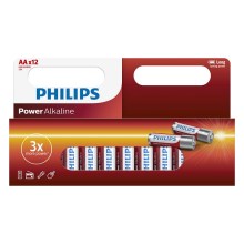 Philips LR6P12W/10 - 12 ks Alkalická baterie AA POWER ALKALINE 1,5V
