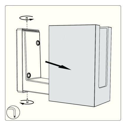 Philips Massive 16818/93/81 - LED Nástěnné svítidlo DUISBURG 1xLED/7,5W