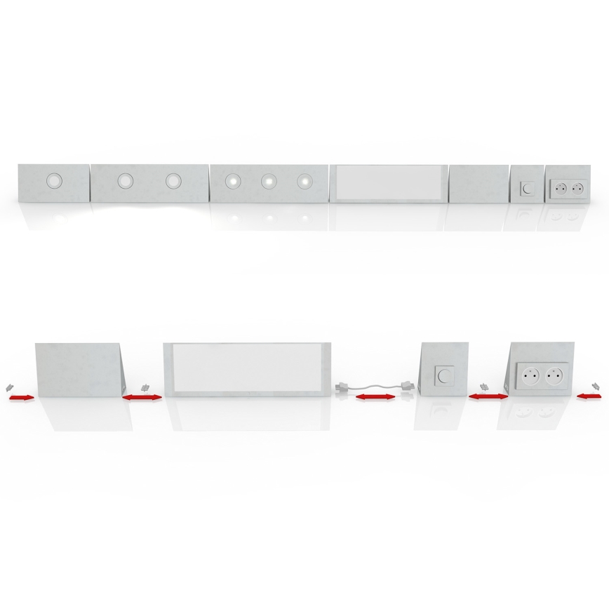 Philips Massive 33466/17/46 - CUCINA 2x zásuvka domovní 230V